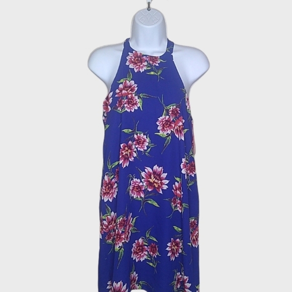 GIBSON x Hi Sugarplum Floral Naples Swing Halter Dress - Picture 2 of 5